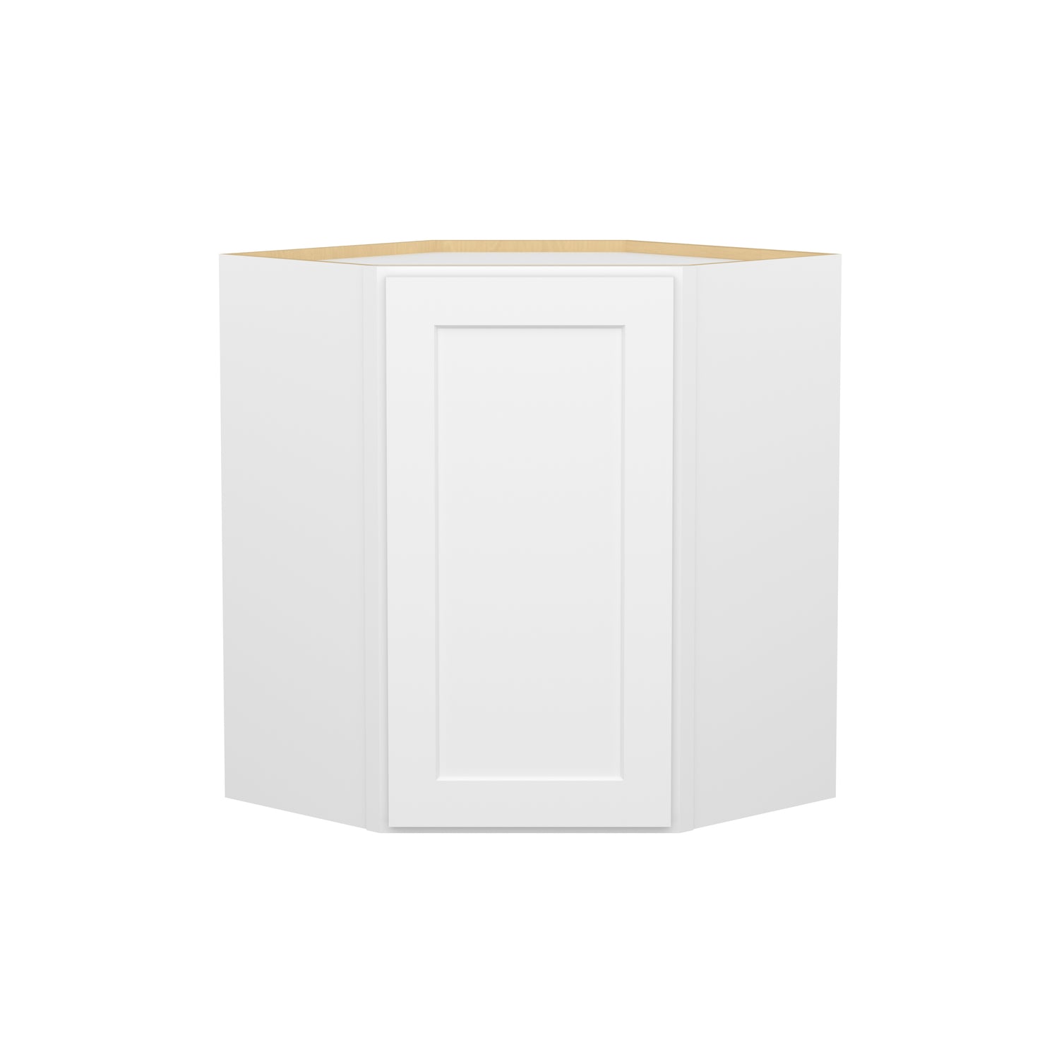 DCW2430 Shaker White Wall Diagonal Corner Cabinet