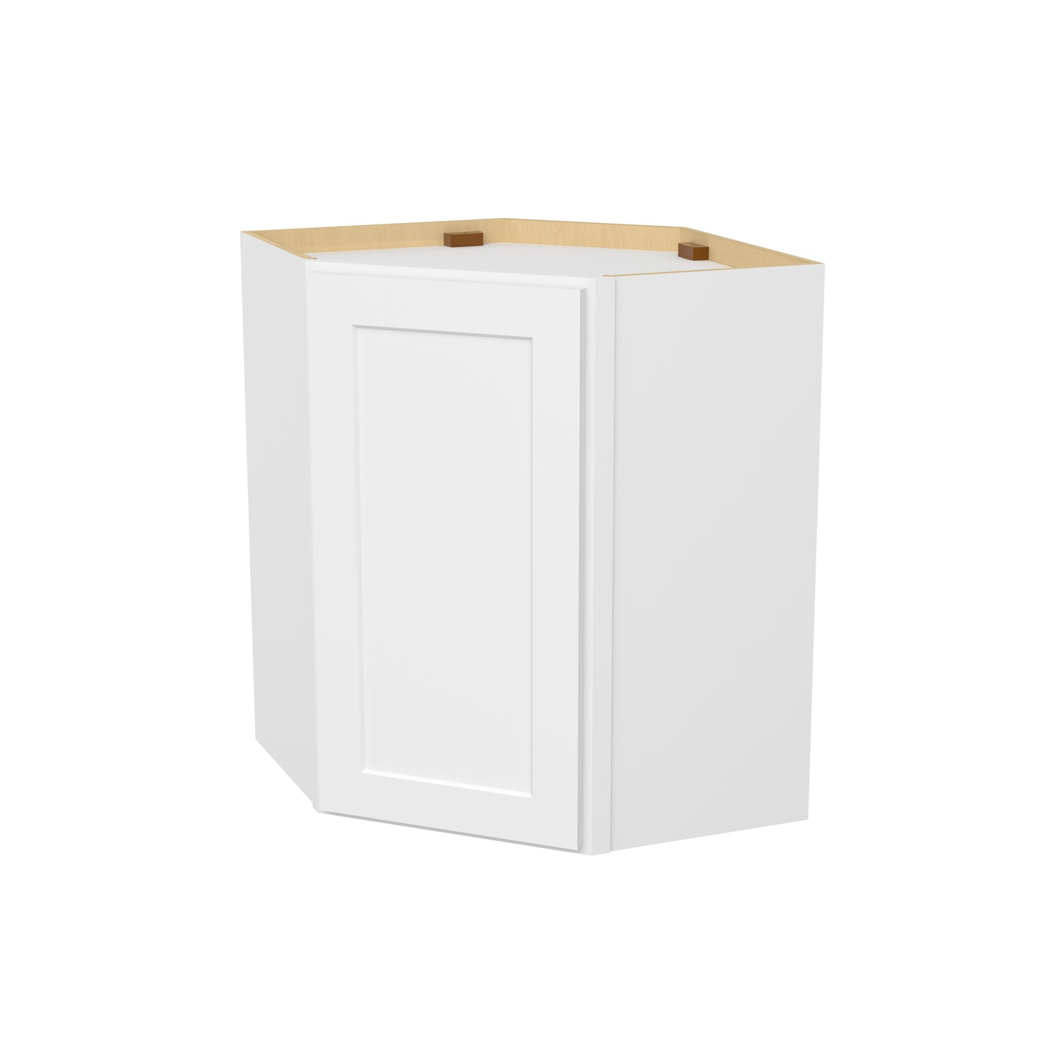 DCW2430 Shaker White Wall Diagonal Corner Cabinet