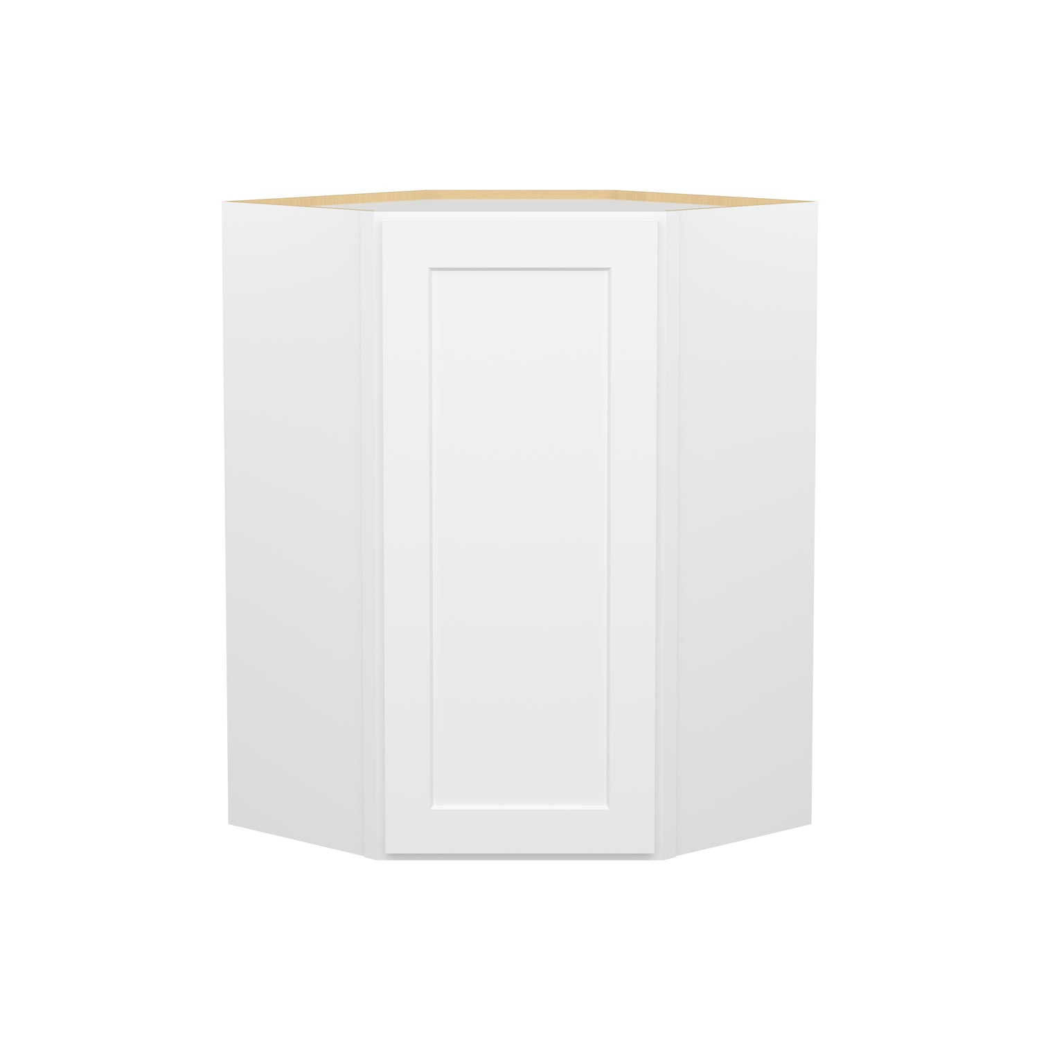 DCW2436 Shaker White Wall Diagonal Corner Cabinet