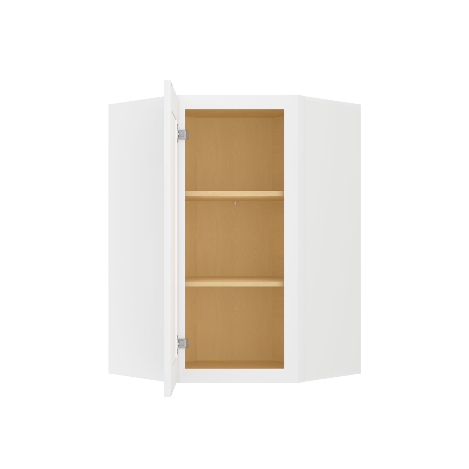 DCW2436 Shaker White Wall Diagonal Corner Cabinet