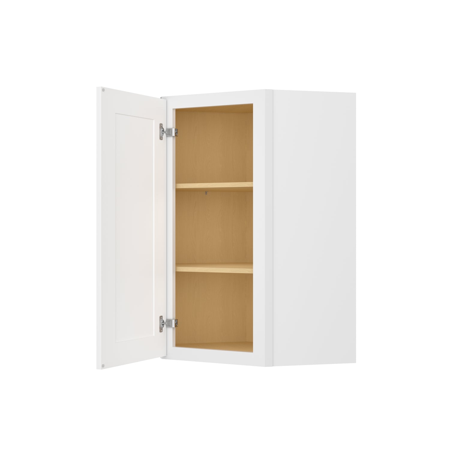 DCW2436 Shaker White Wall Diagonal Corner Cabinet