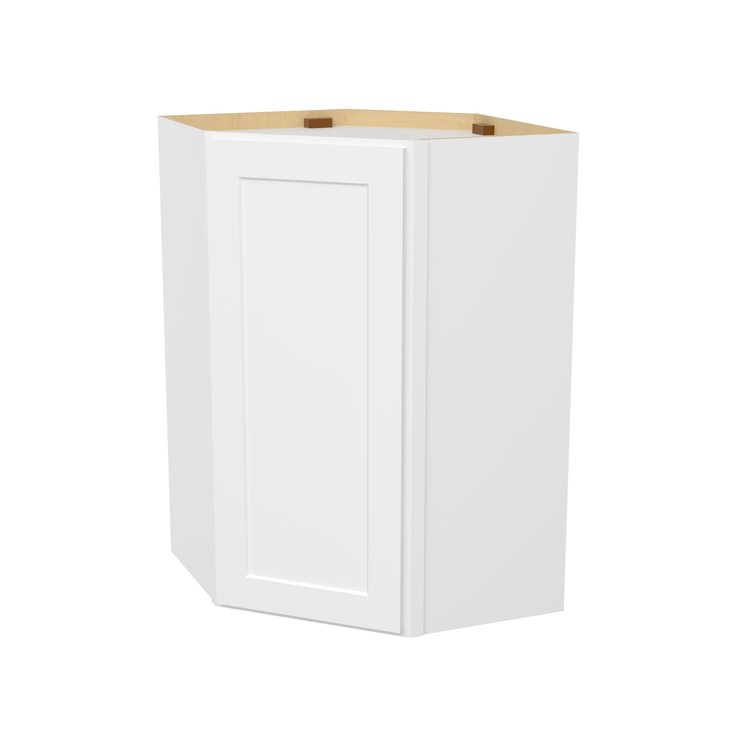 DCW2436 Shaker White Wall Diagonal Corner Cabinet