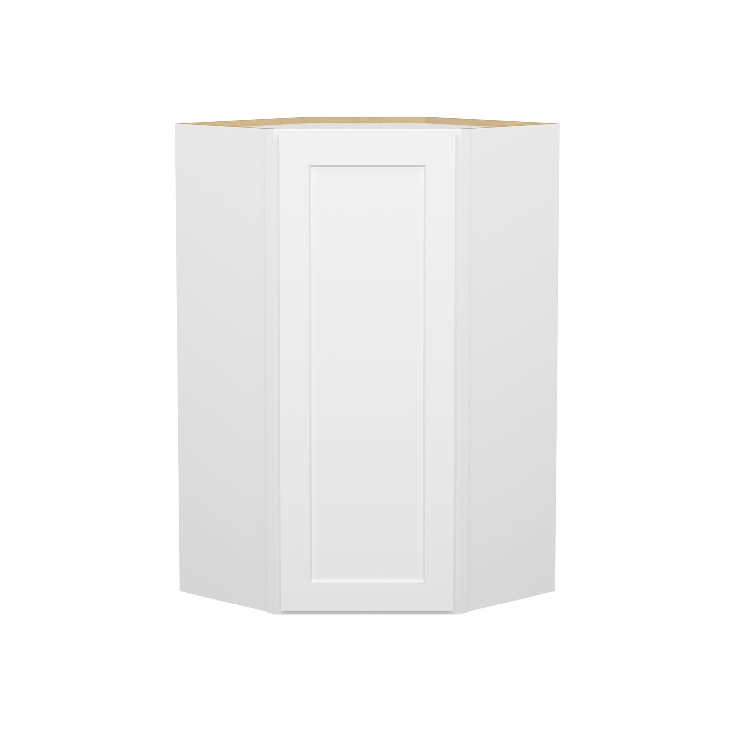 DCW2442 Shaker White Wall Diagonal Corner Cabinet