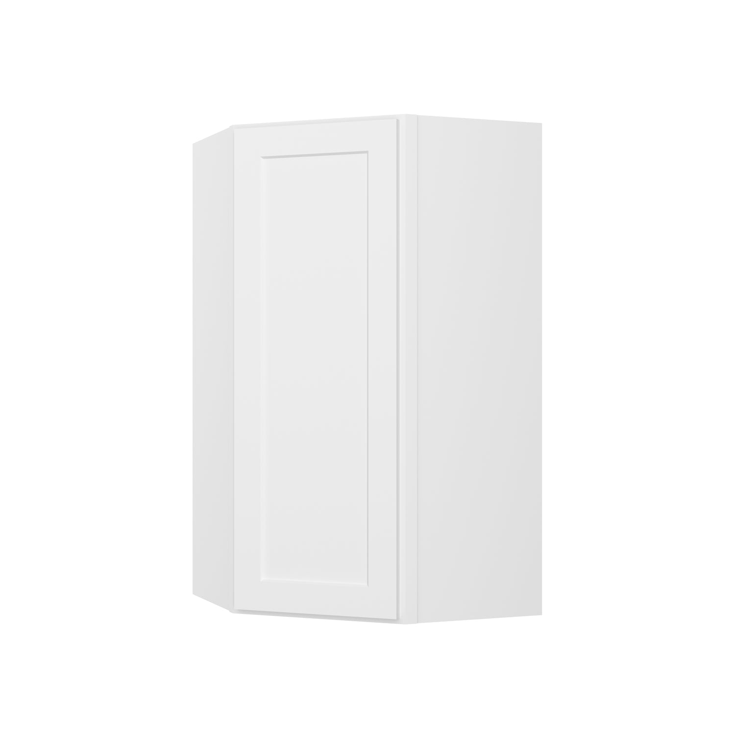 DCW2442 Shaker White Wall Diagonal Corner Cabinet