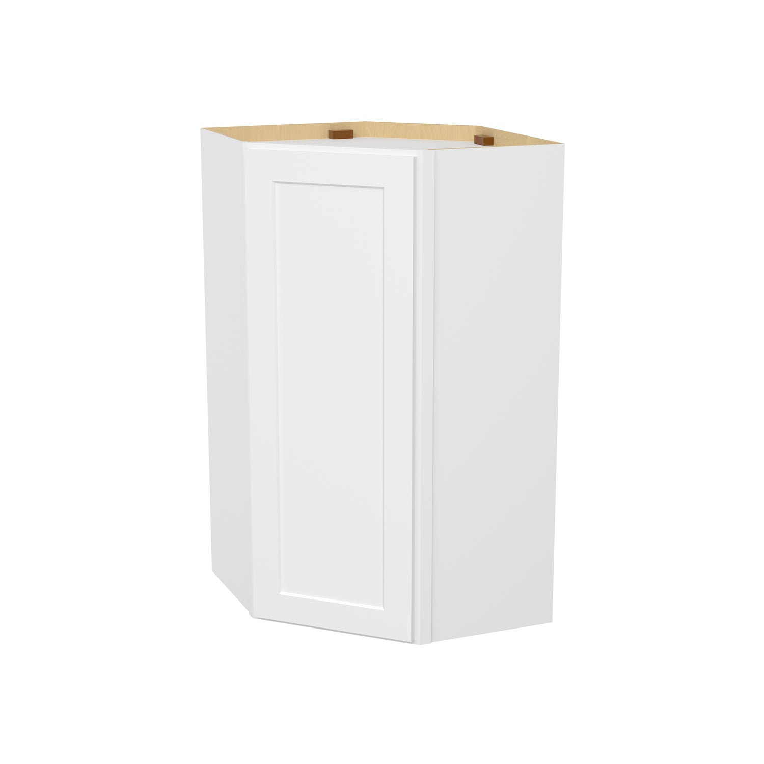 DCW2442 Shaker White Wall Diagonal Corner Cabinet