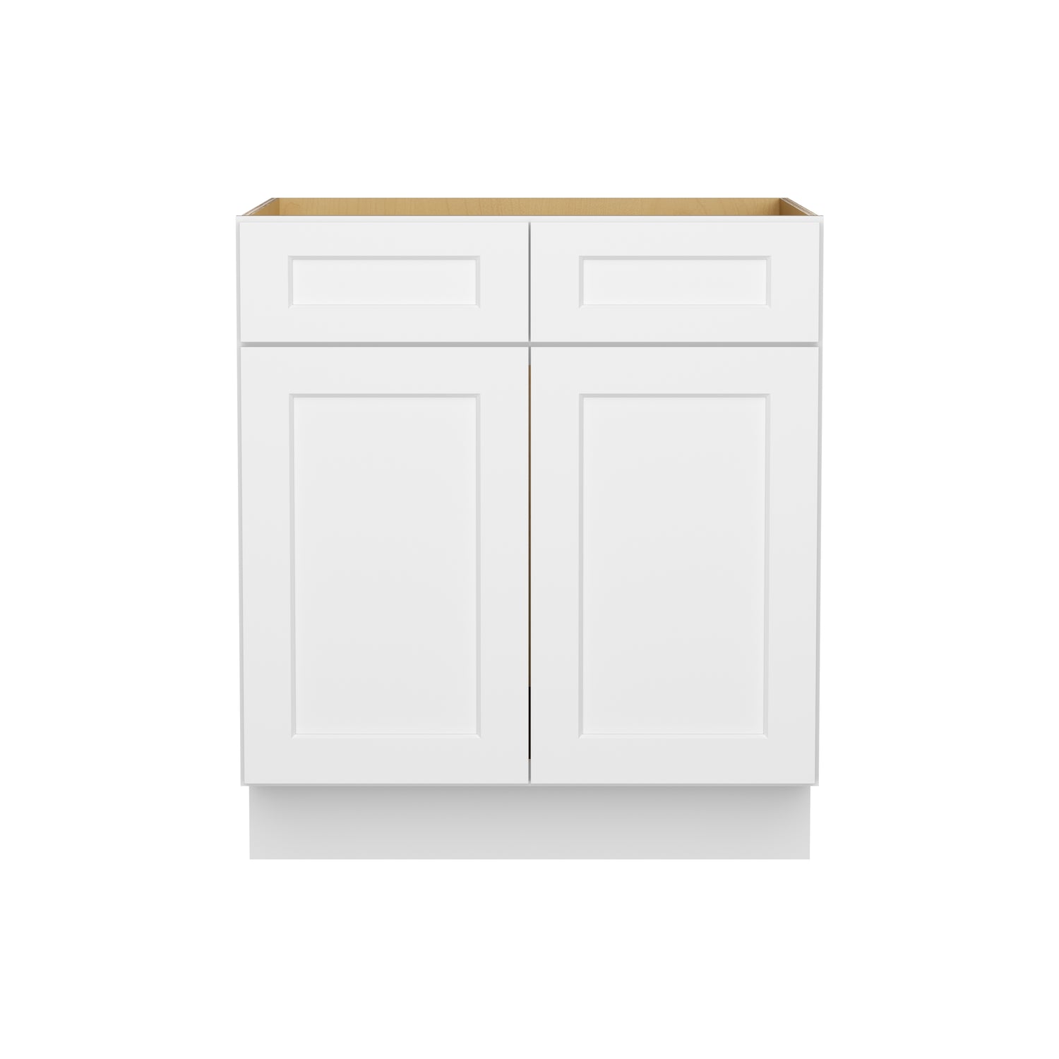 SB30 Shaker White Sink Base Cabinet