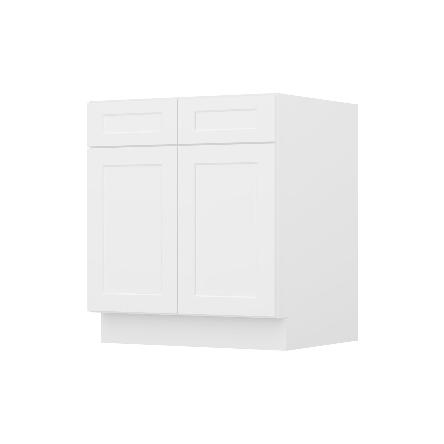 SB30 Shaker White Sink Base Cabinet