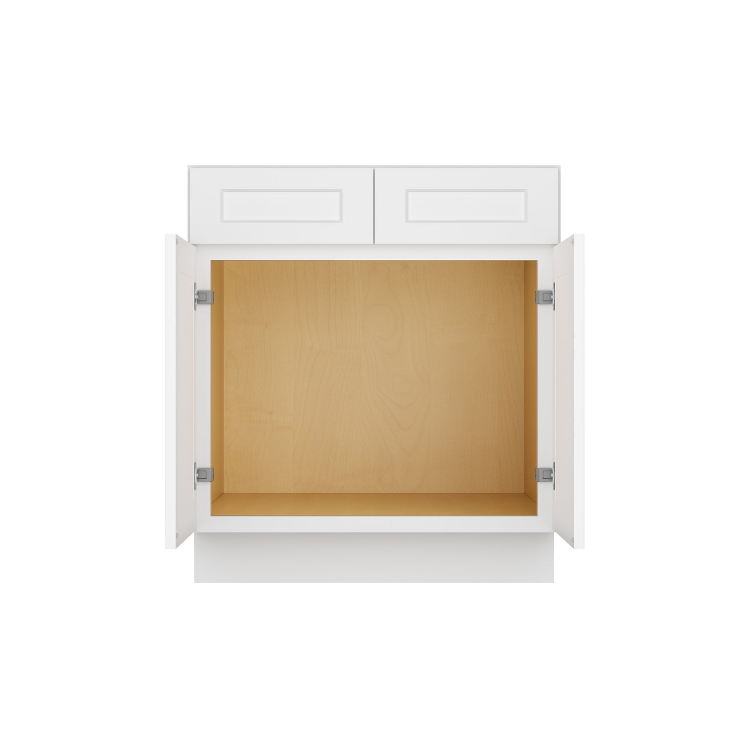 SB30 Shaker White Sink Base Cabinet