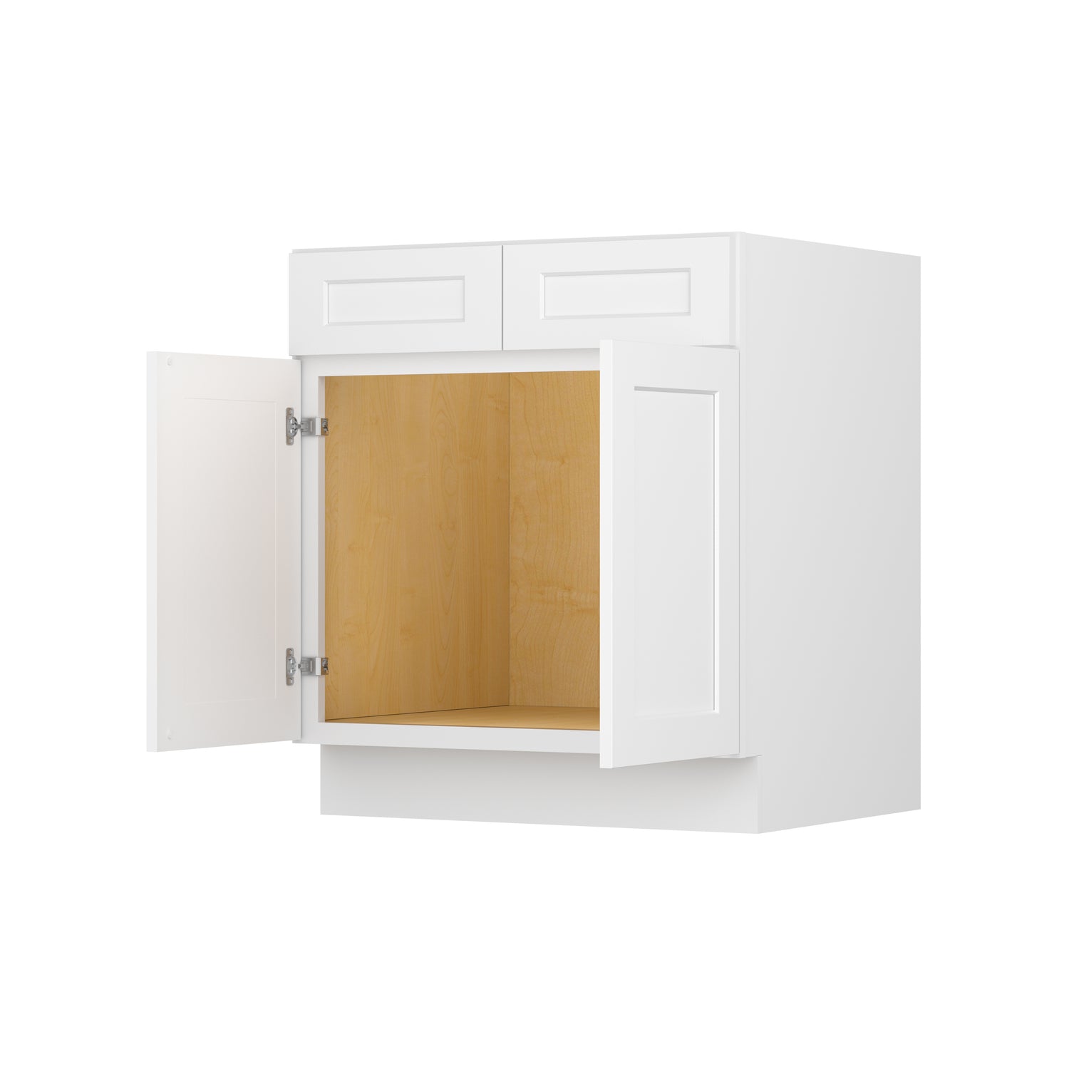 SB30 Shaker White Sink Base Cabinet