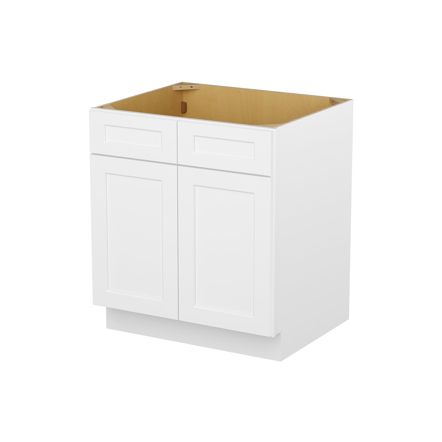 SB30 Shaker White Sink Base Cabinet