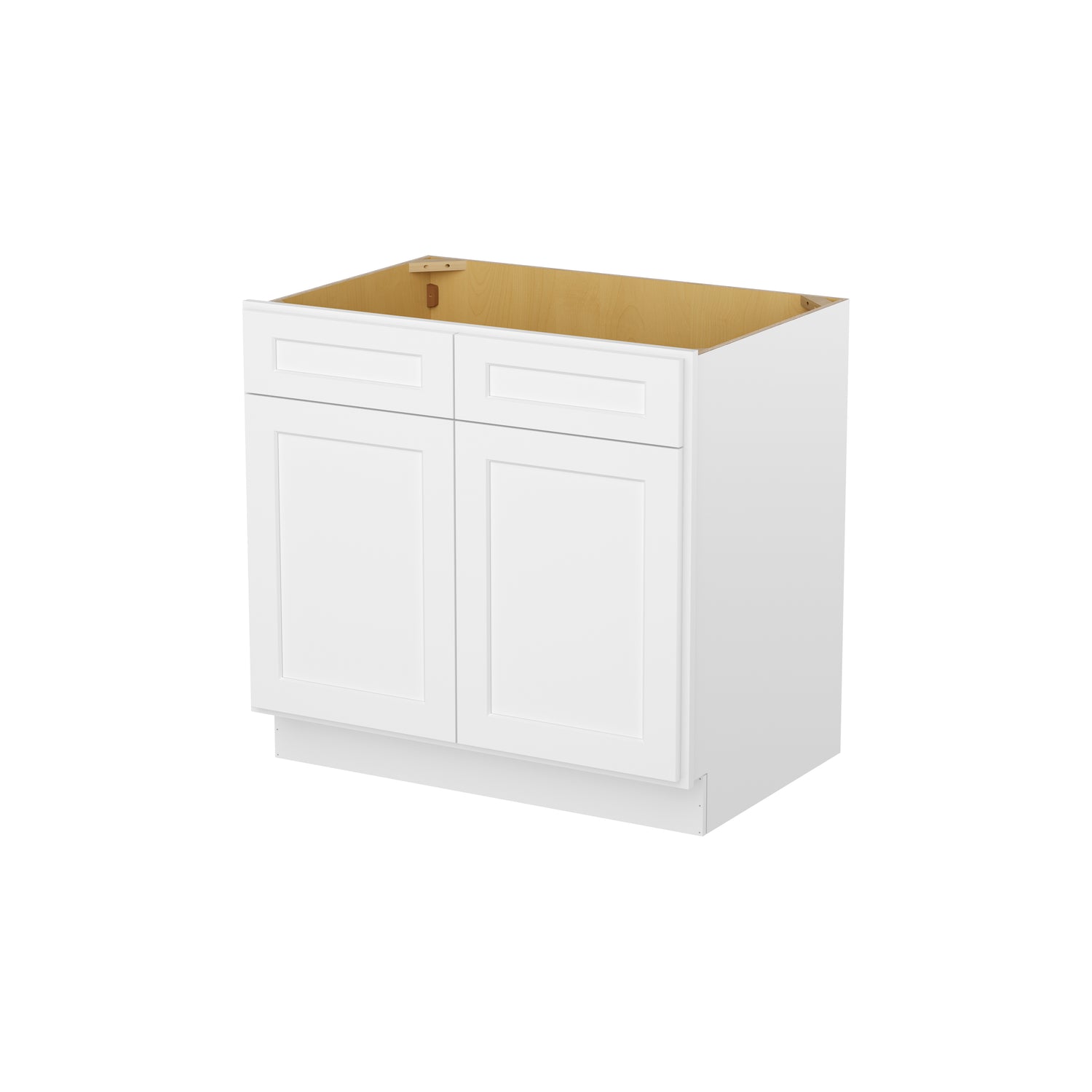 SB36 Shaker White Sink Base Cabinet