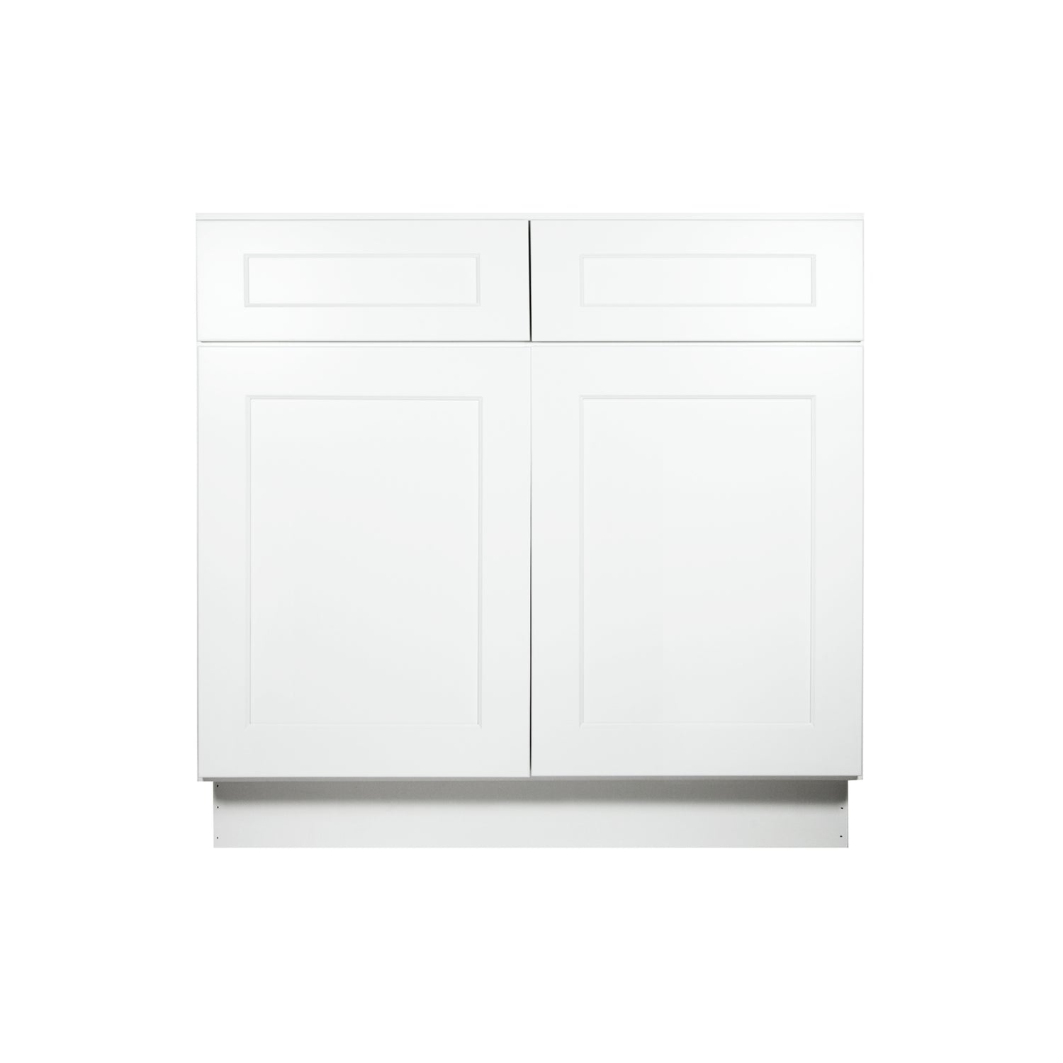 SB36 Shaker White Sink Base Cabinet