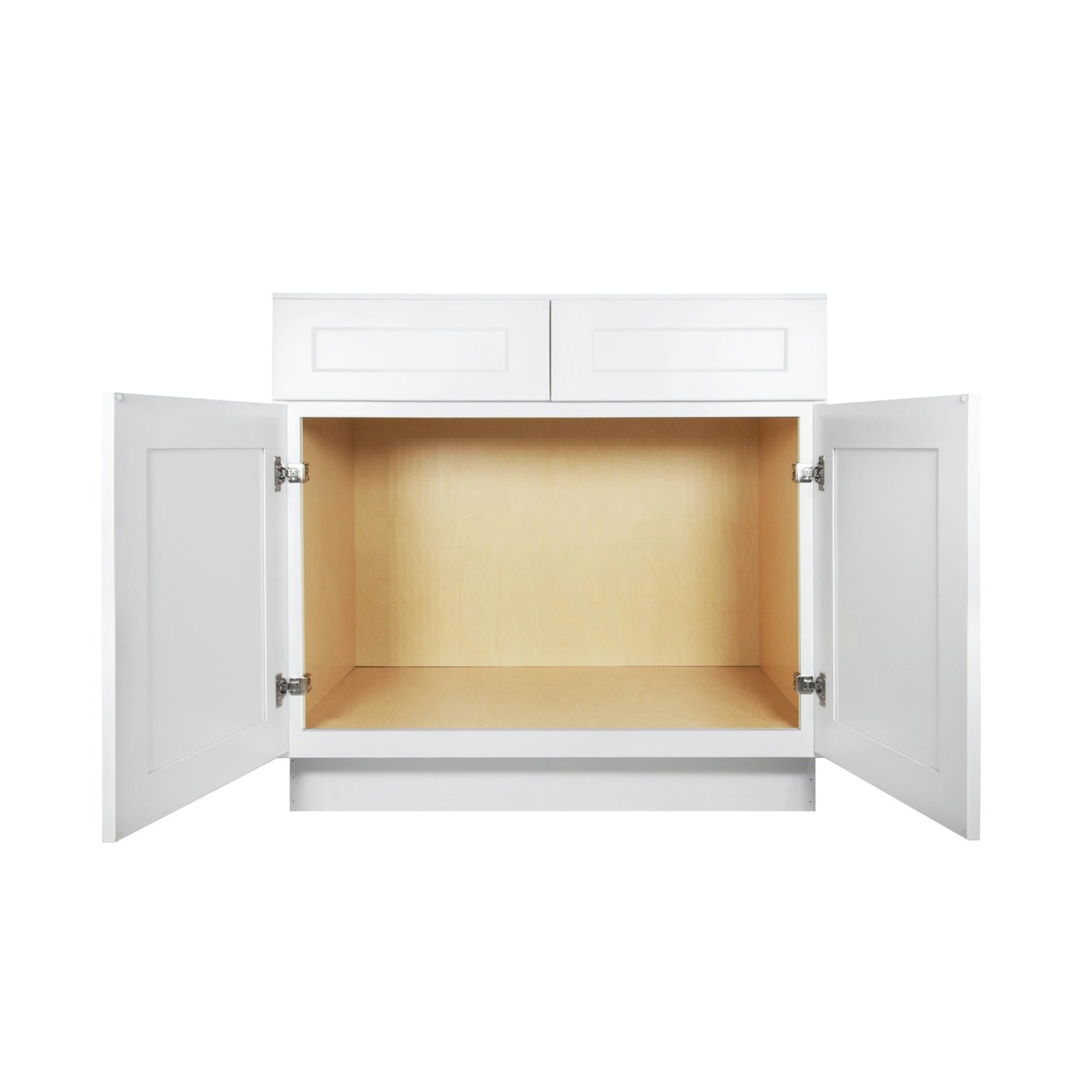 SB36 Shaker White Sink Base Cabinet