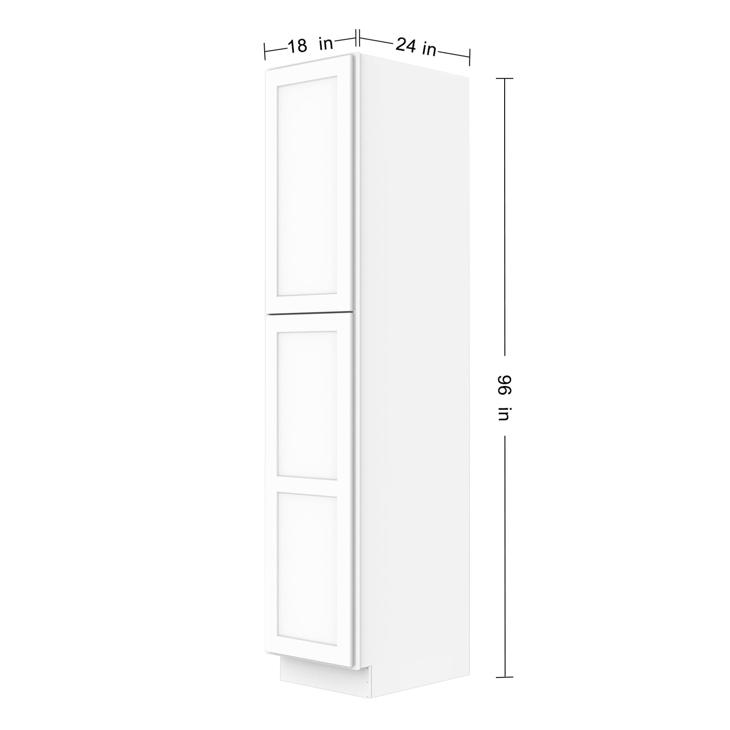 U189624 Shaker White Wall Pantry