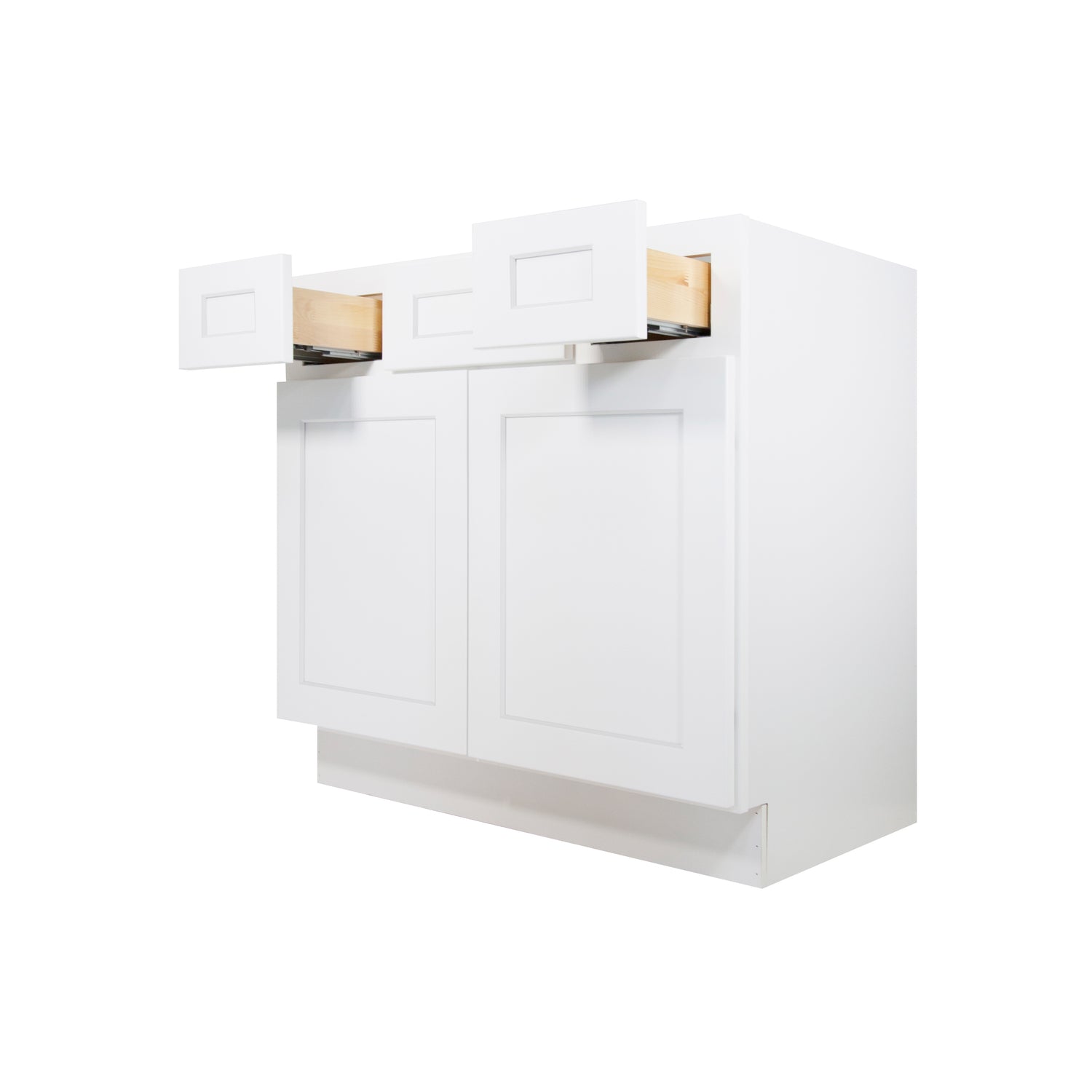 VSD36 Shaker White Vanity Sink Drawer Base Cabinet