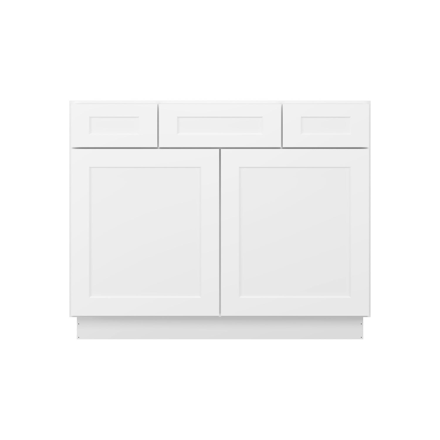 VSD42 Shaker White Vanity Sink Drawer Base Cabinet