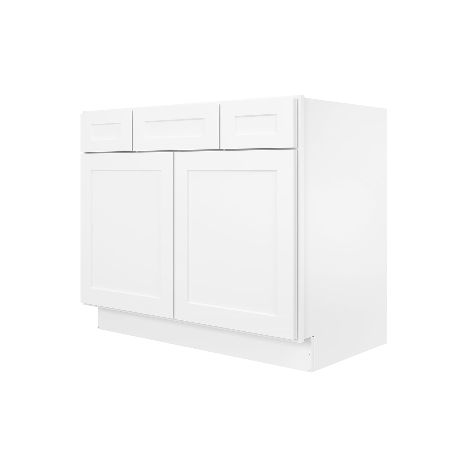 VSD42 Shaker White Vanity Sink Drawer Base Cabinet