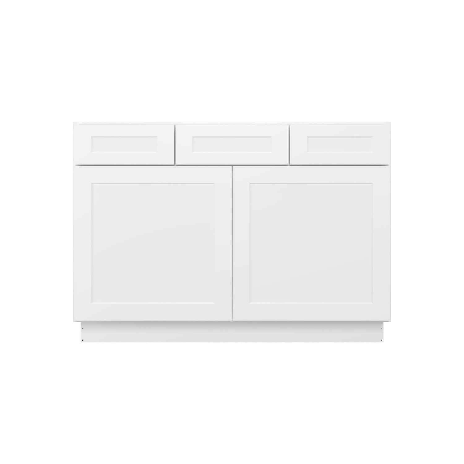 VSD48 Shaker White Vanity Sink Drawer Base Cabinet