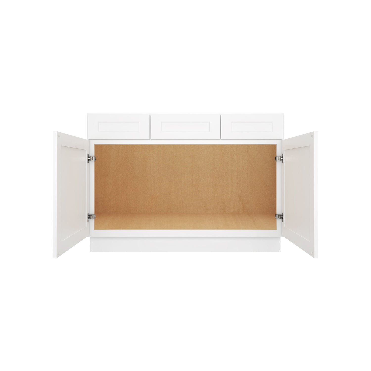 VSD48 Shaker White Vanity Sink Drawer Base Cabinet