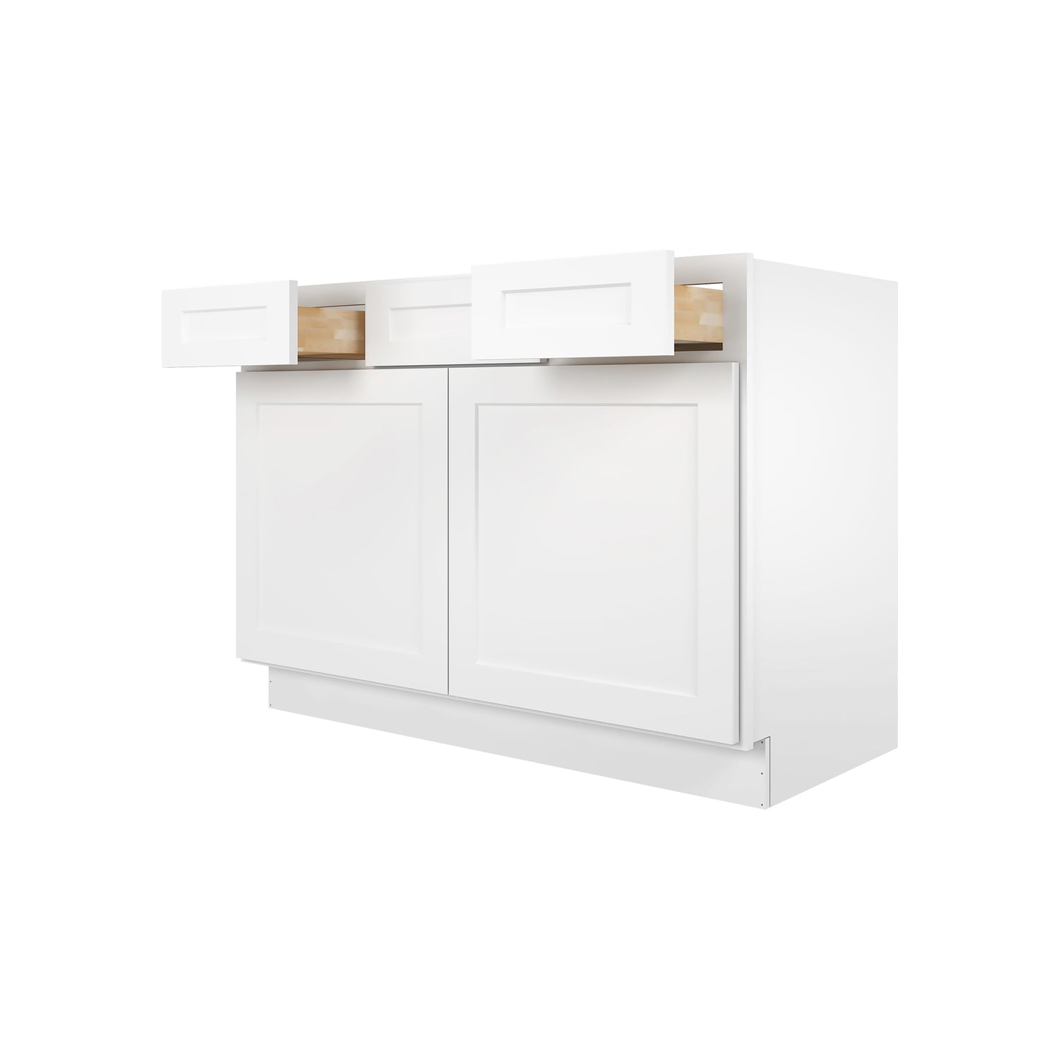 VSD48 Shaker White Vanity Sink Drawer Base Cabinet