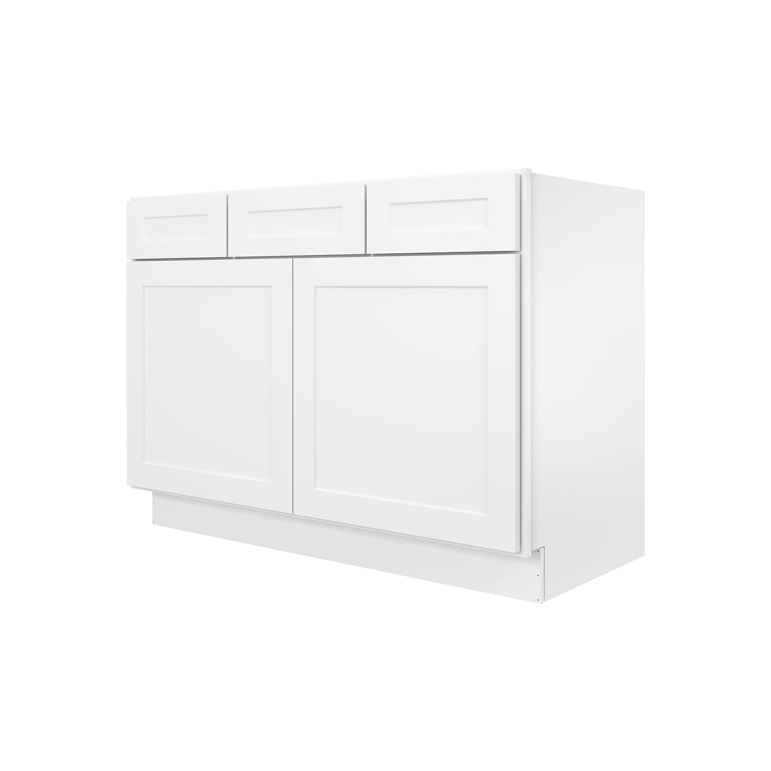 VSD48 Shaker White Vanity Sink Drawer Base Cabinet