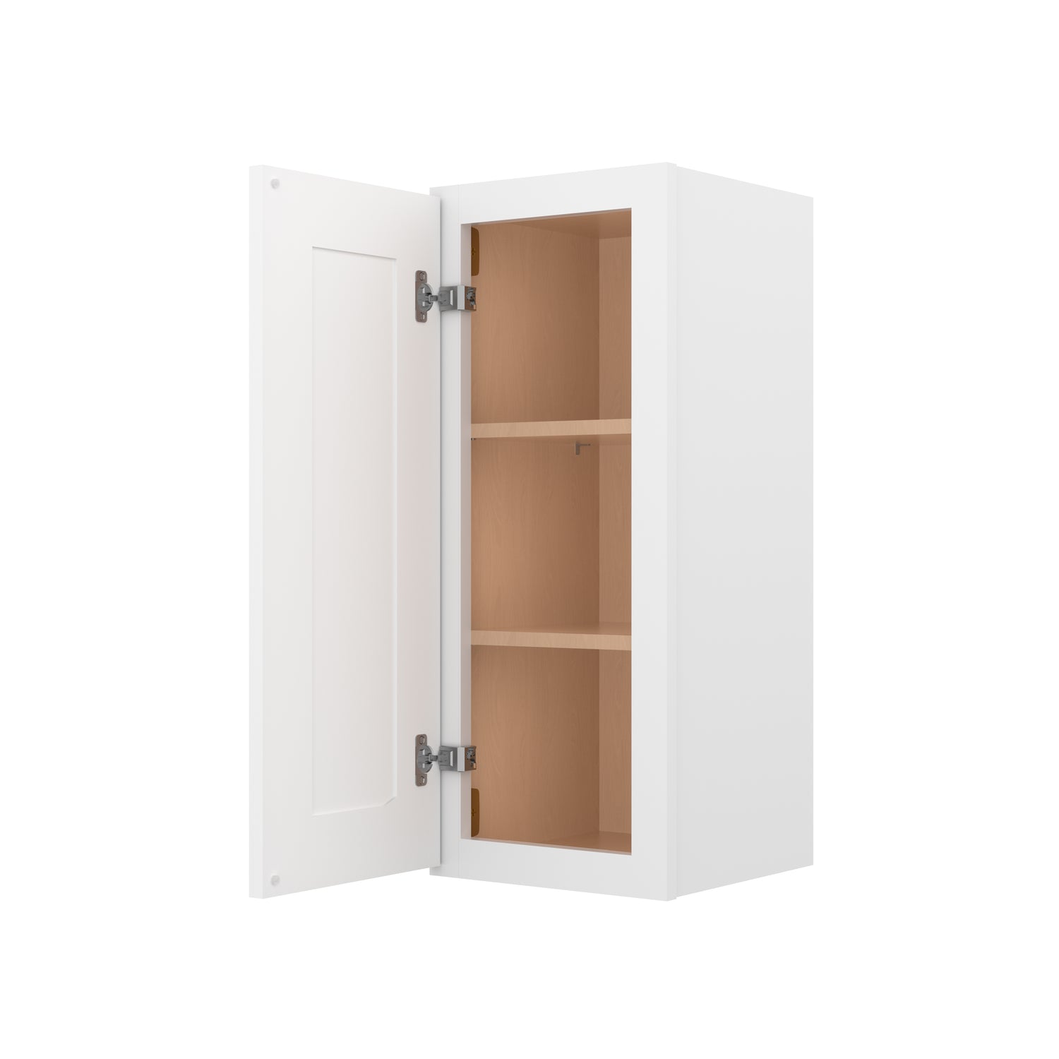 W1230 Shaker White Single Door Wall Cabinet