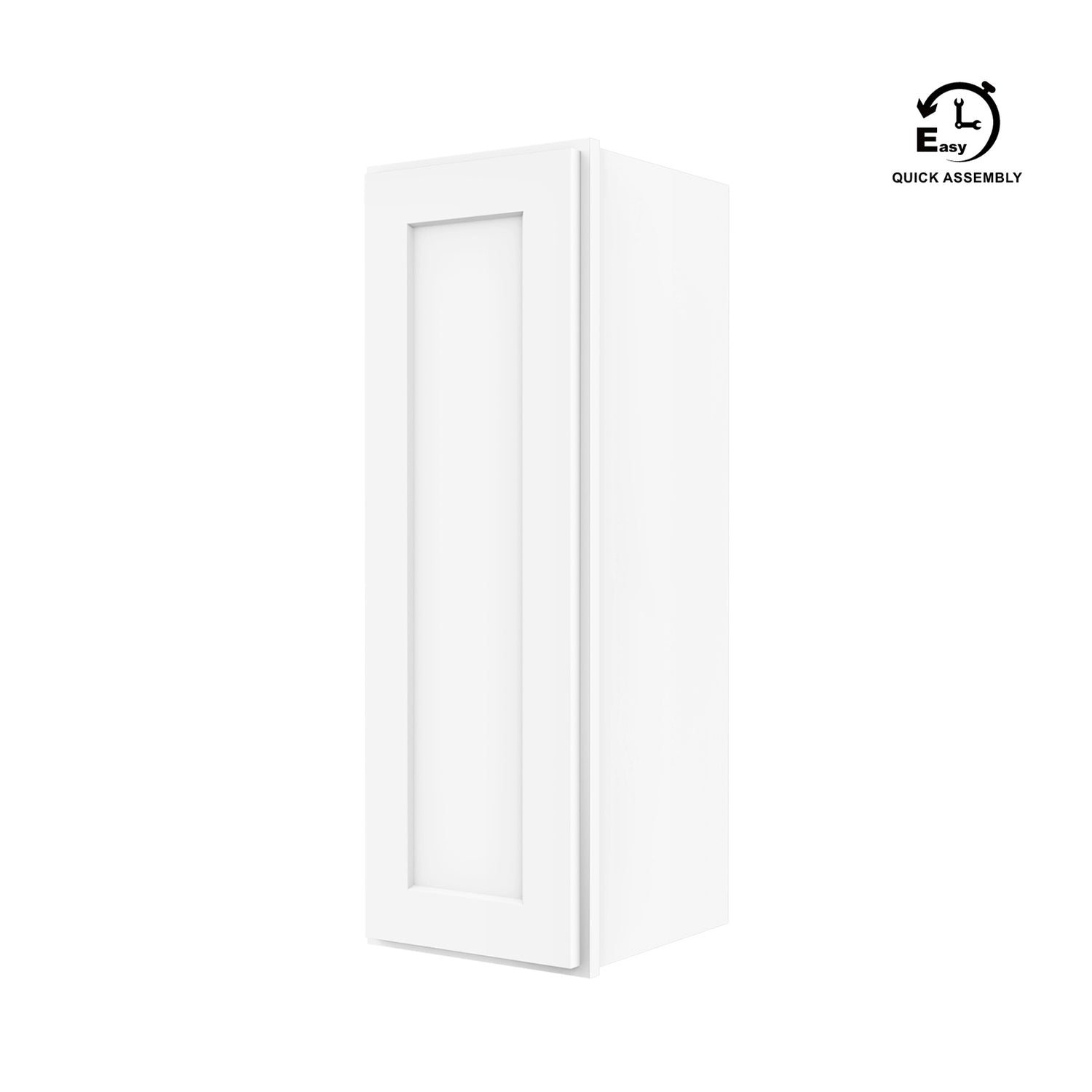 W1236 Shaker White Single Door Wall Cabinet