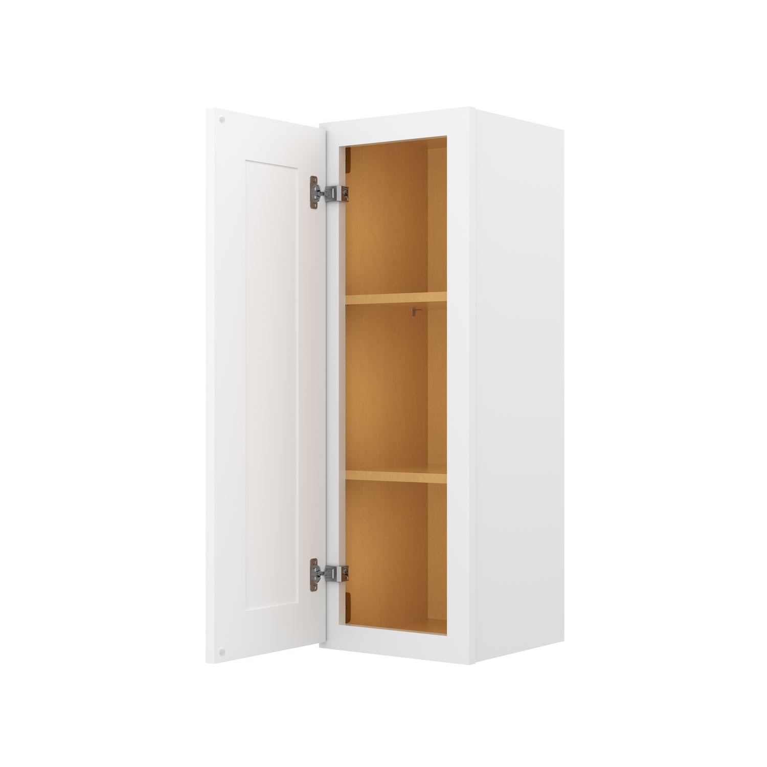 W1236 Shaker White Single Door Wall Cabinet