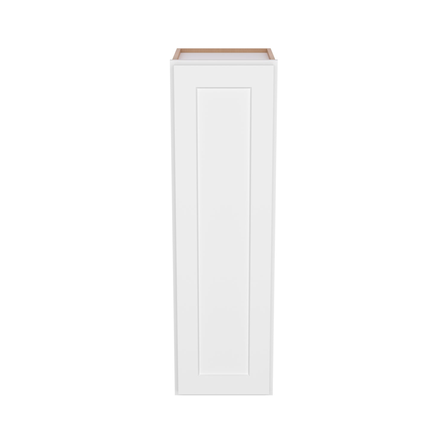 W1242 Shaker White Single Door Wall Cabinet