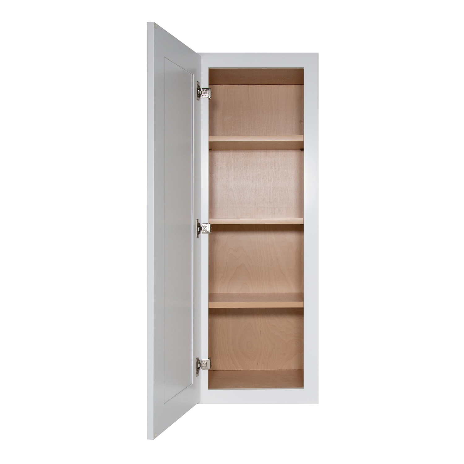 W1542 Shaker White Single Door Wall Cabinet