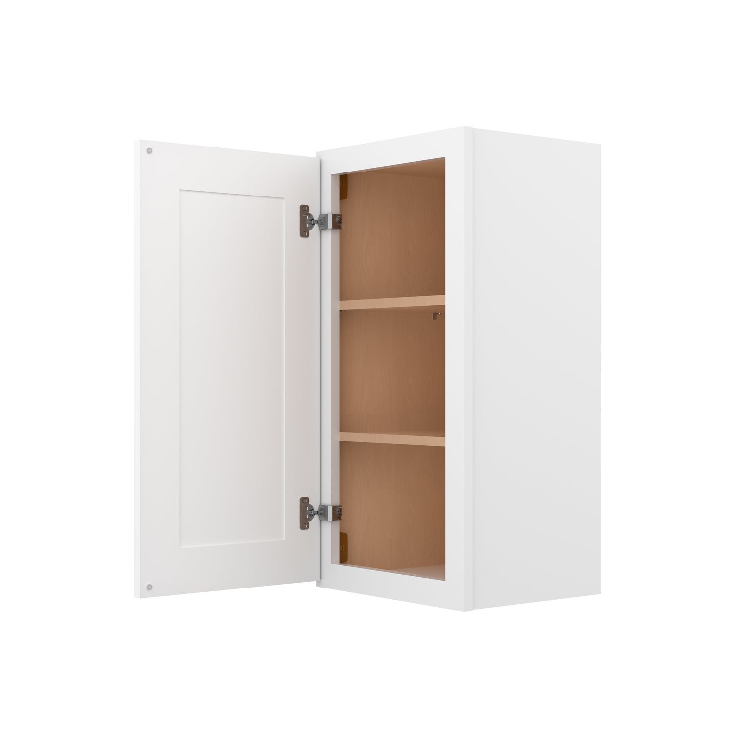 W1530 Shaker White Single Door Wall Cabinet