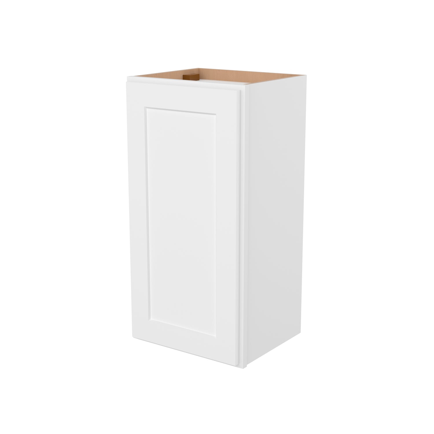 W1530 Shaker White Single Door Wall Cabinet