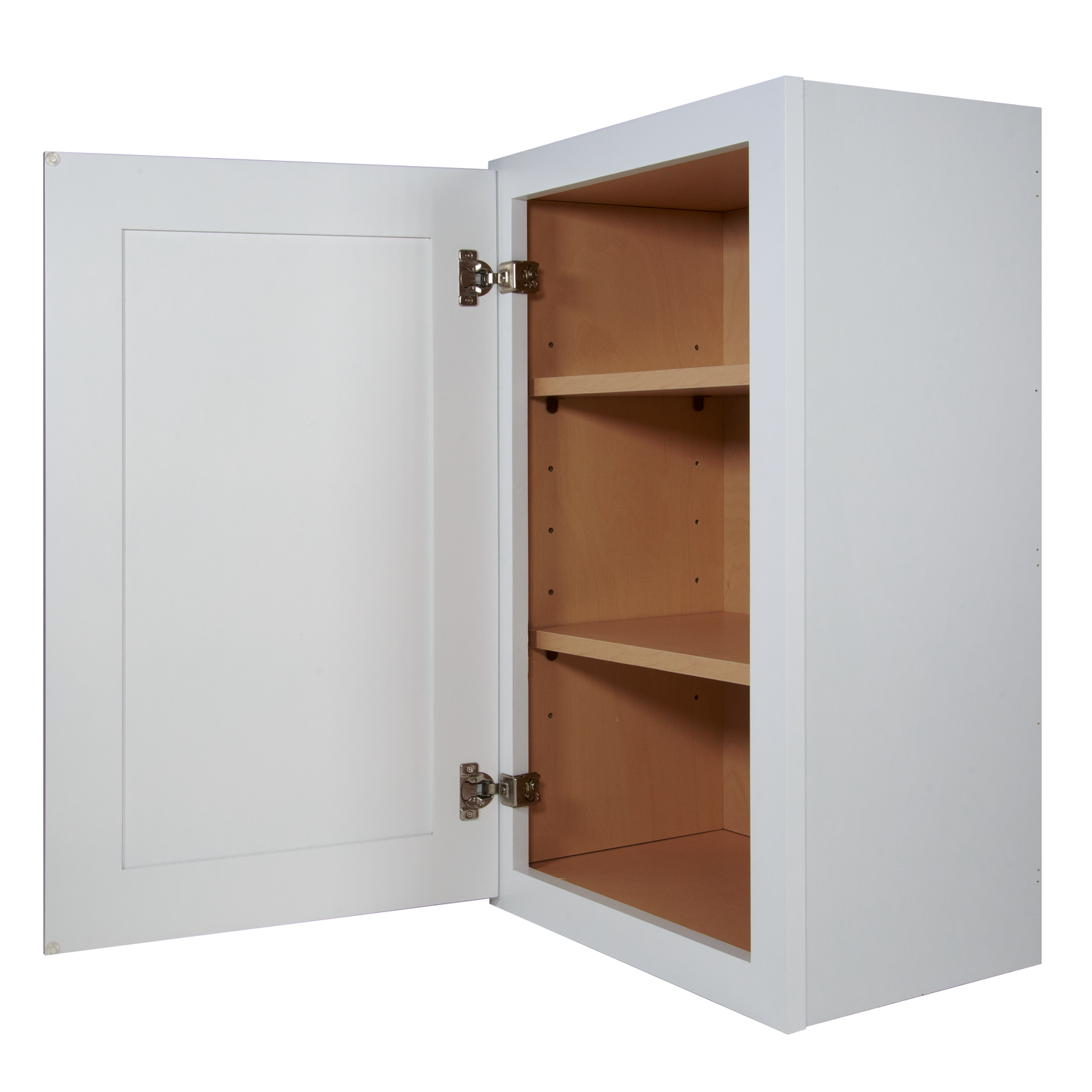 W1830 Shaker White Single Door Wall Cabinet