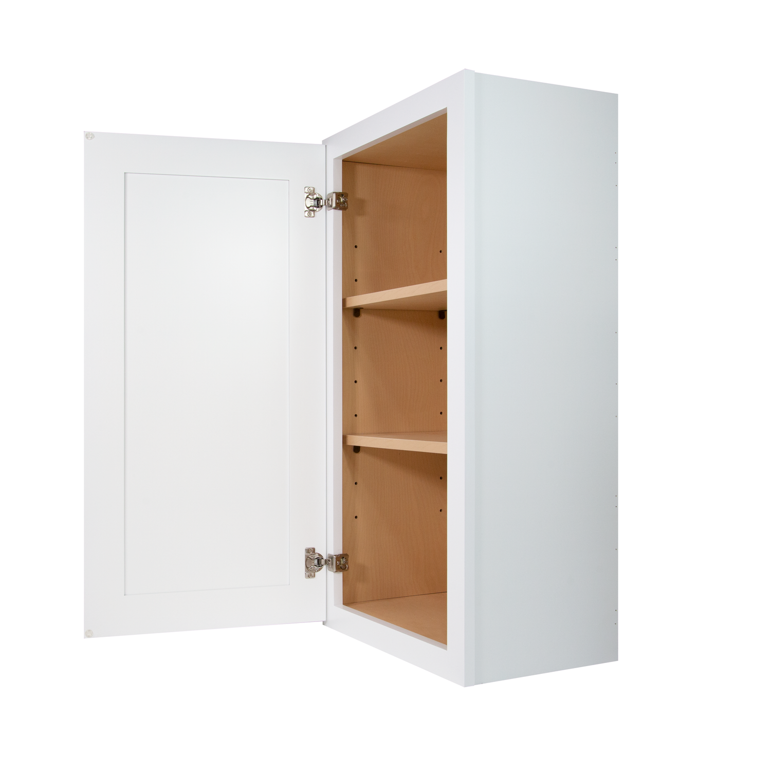 W1836 Shaker White Single Door Wall Cabinet