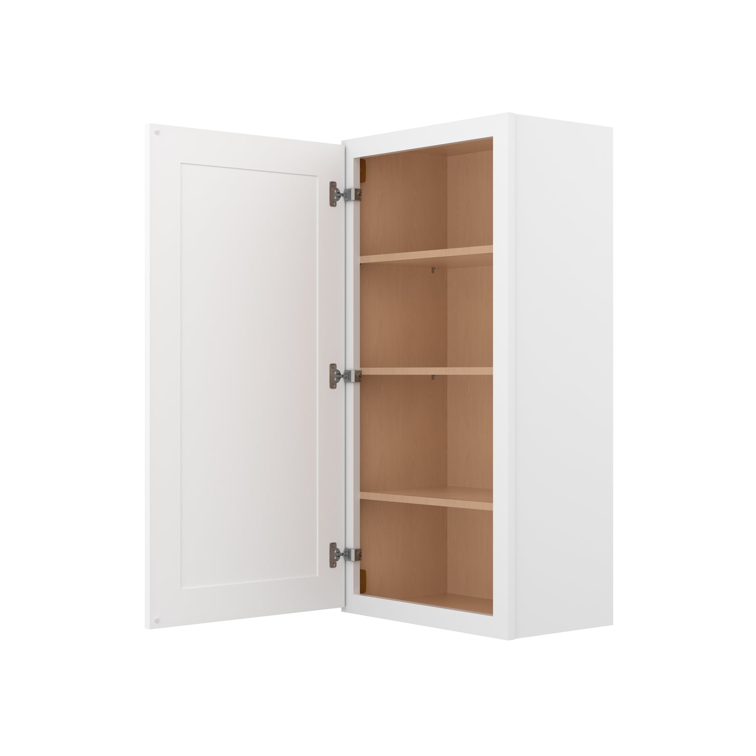 W2142 Shaker White Single Door Wall Cabinet