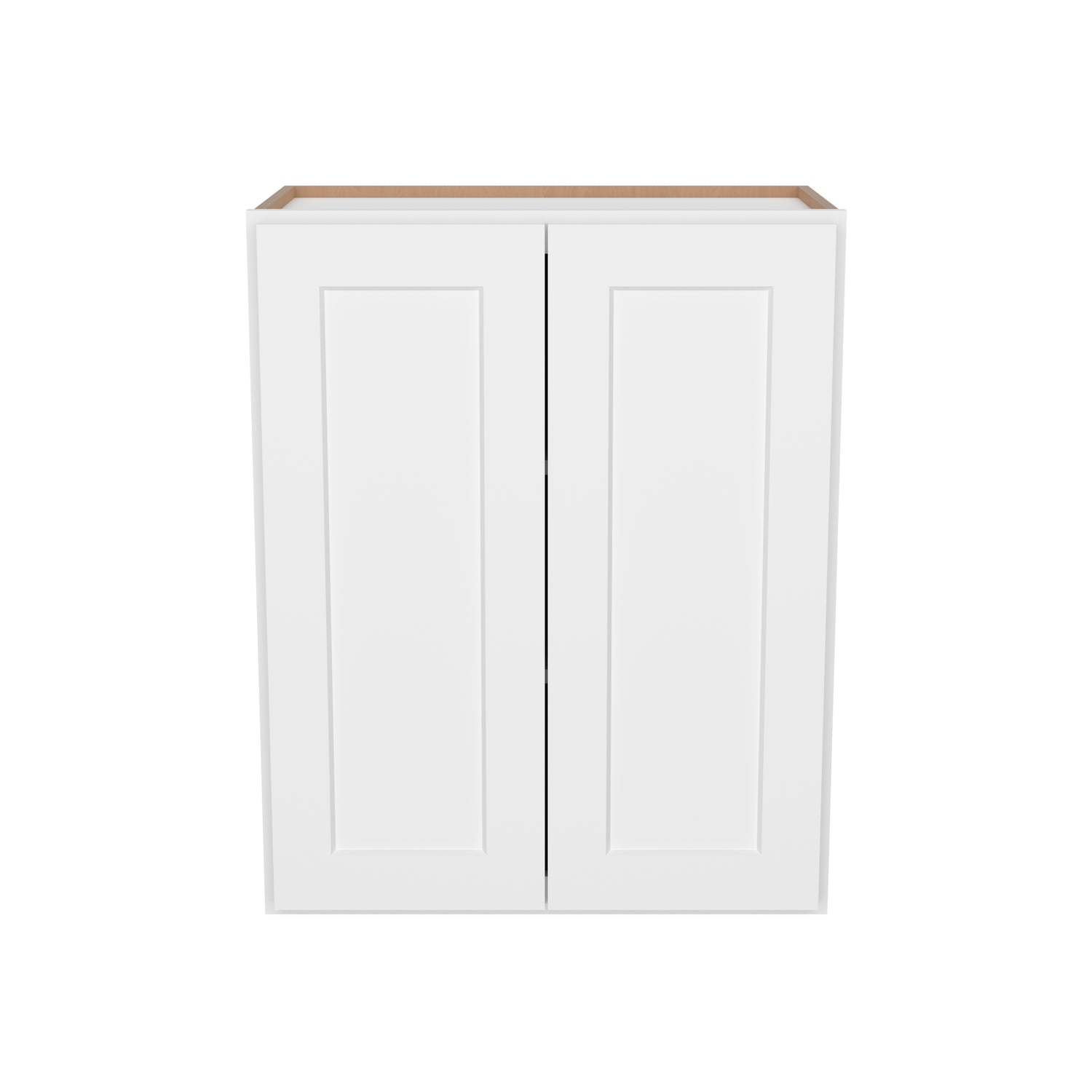 W2430 Shaker White Double Door Wall Cabinet