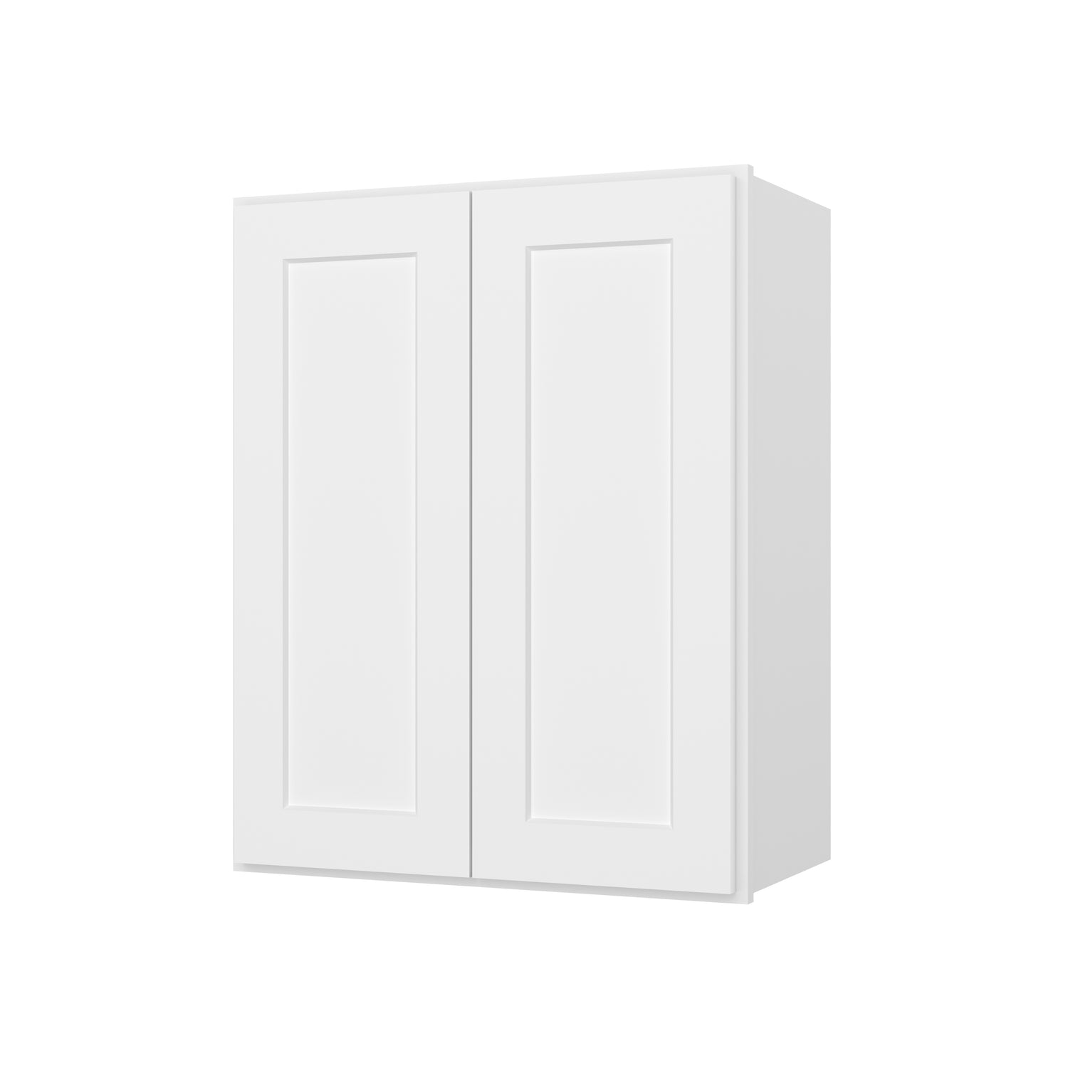 W2430 Shaker White Double Door Wall Cabinet