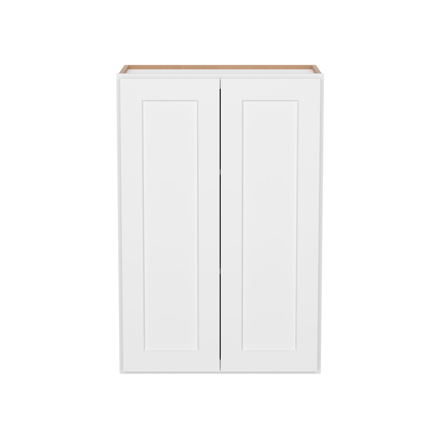 W2436 Shaker White Double Door Wall Cabinet