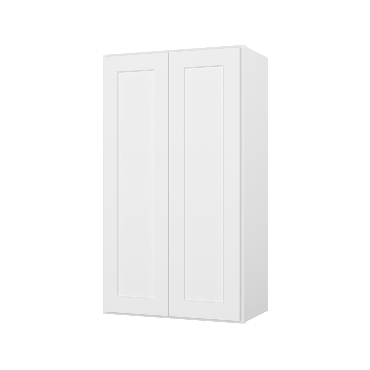 W2442 Shaker White Double Door Wall Cabinet