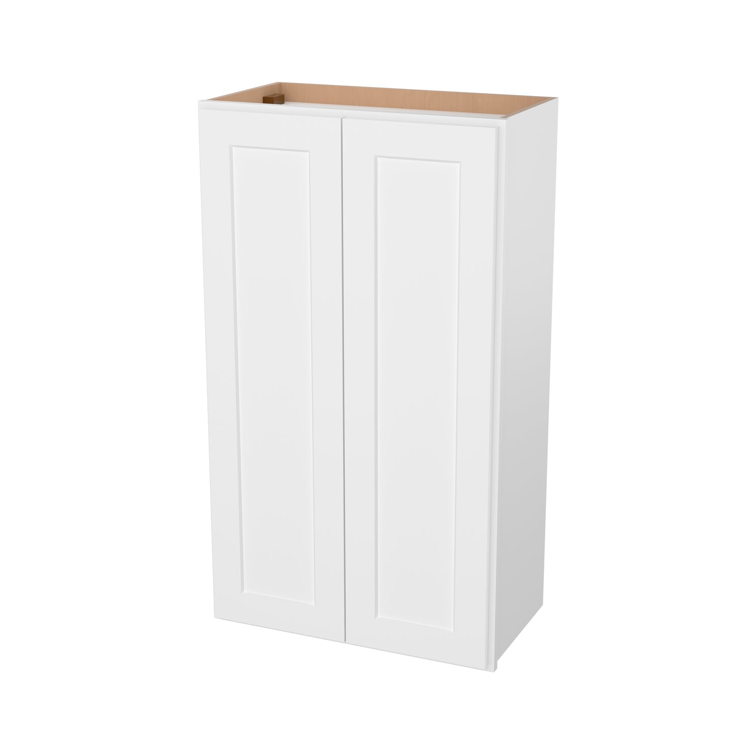 W2442 Shaker White Double Door Wall Cabinet