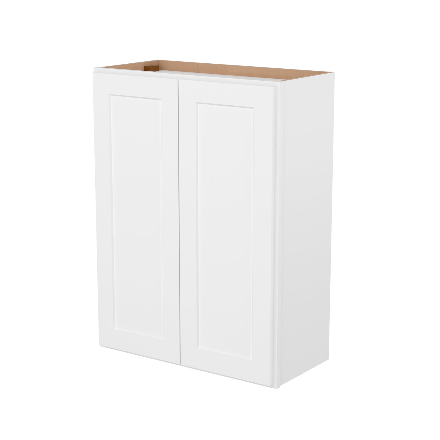 W2736 Shaker White Double Door Wall Cabinet