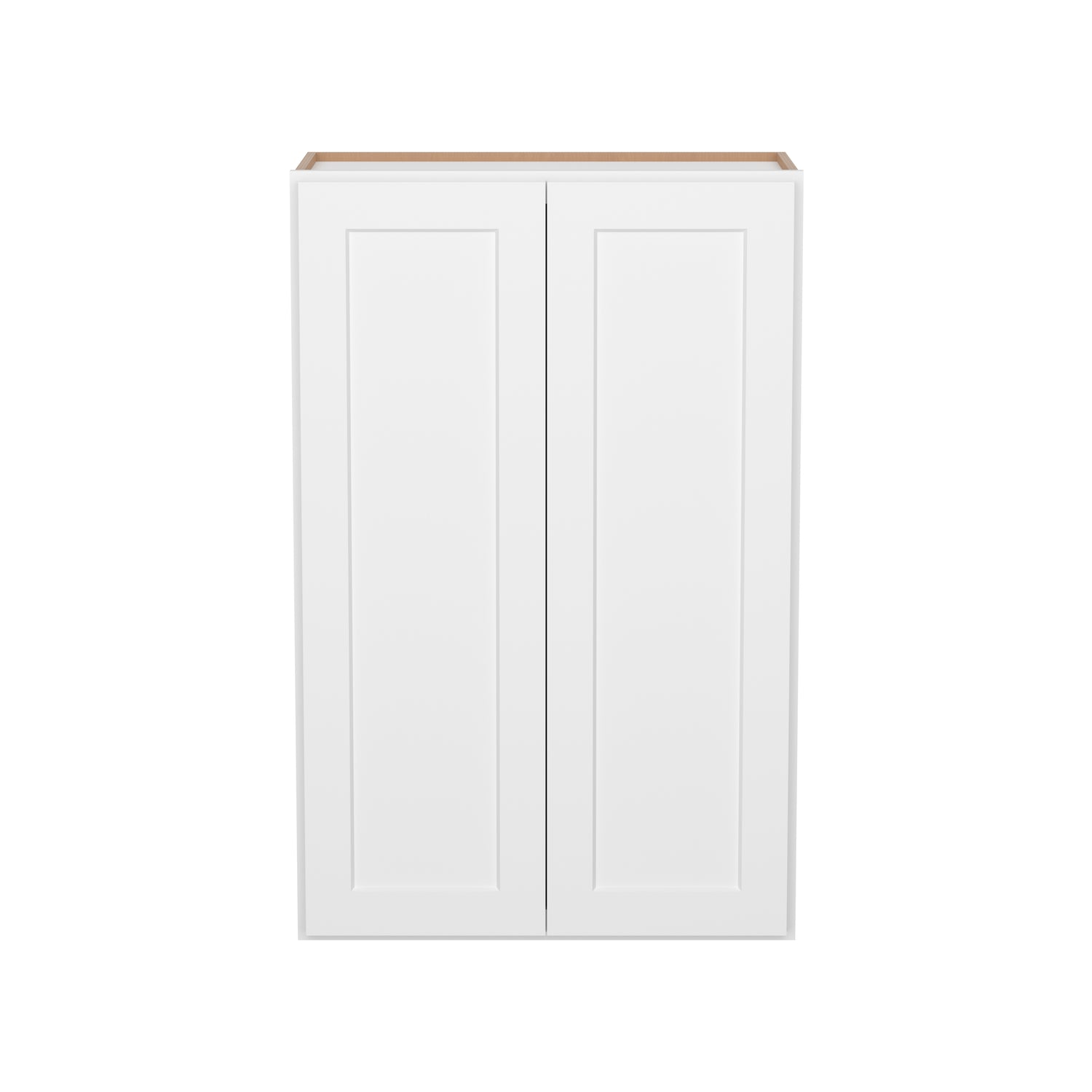 W2736 Shaker White Double Door Wall Cabinet