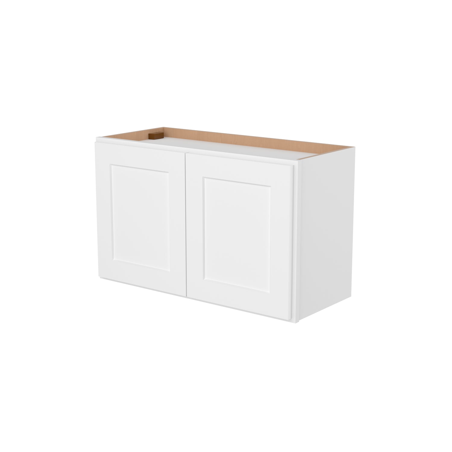 W361824 Shaker White Wall Refrigerator Cabinet