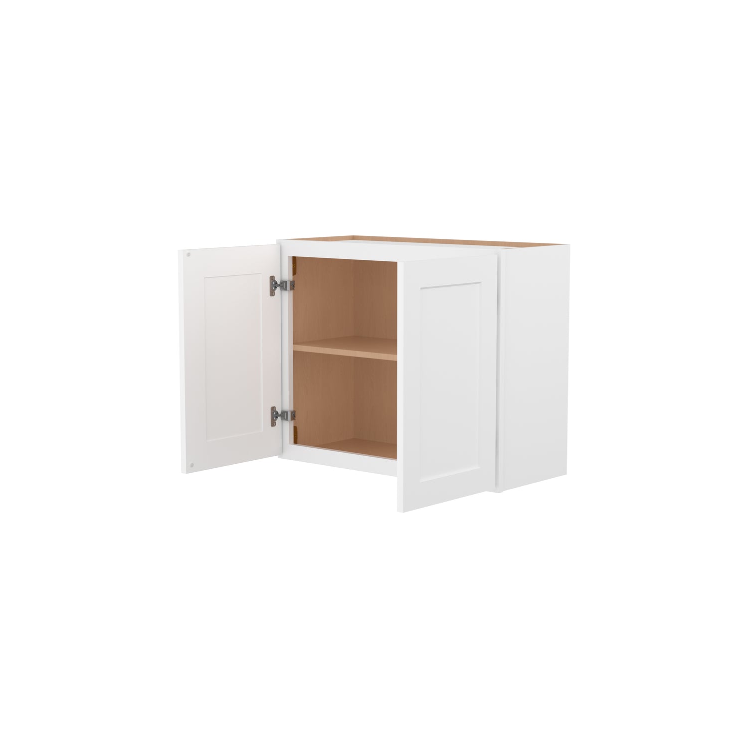 W3024 Shaker White Wall Bridge Cabinet