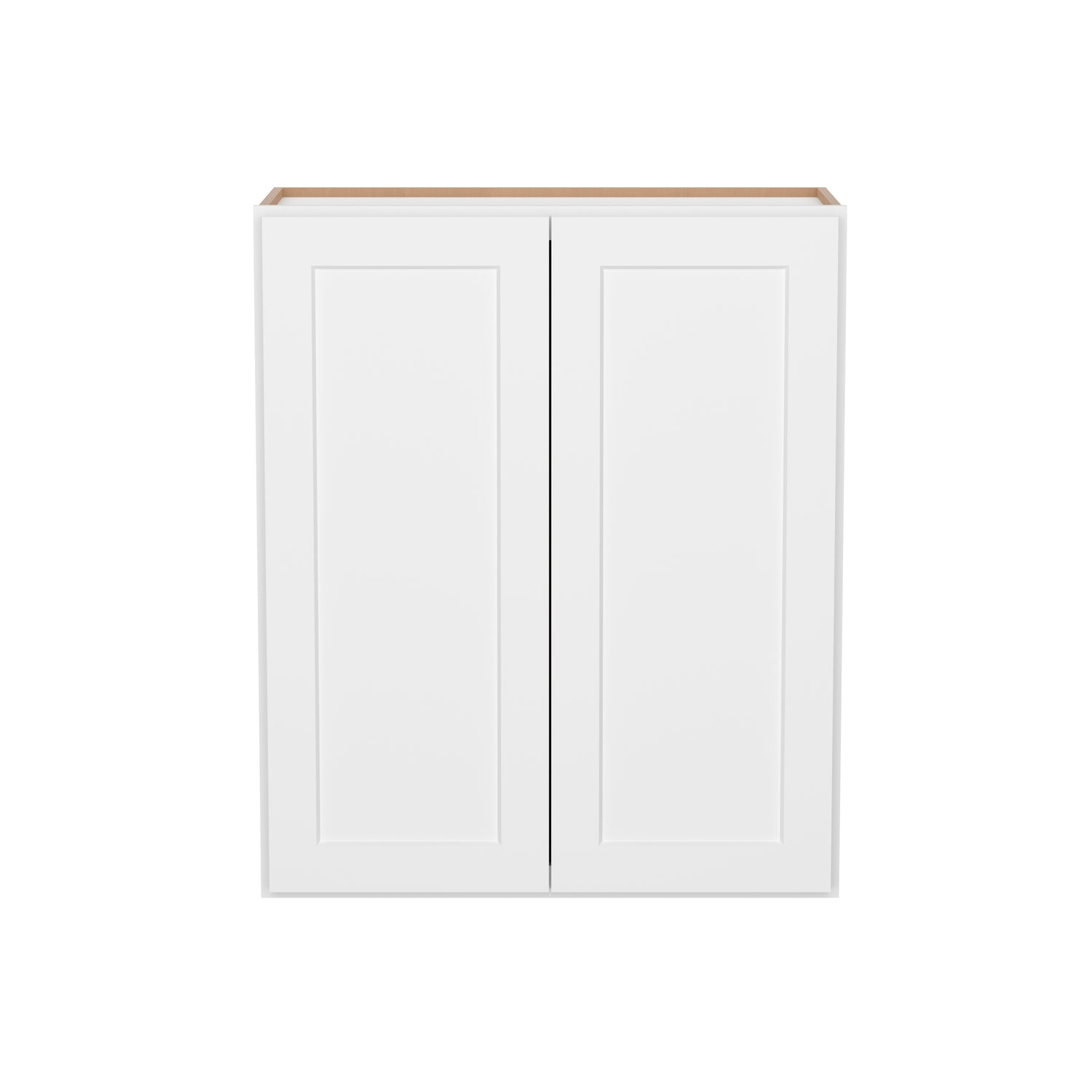 W3036 Shaker White Double Door Wall Cabinet