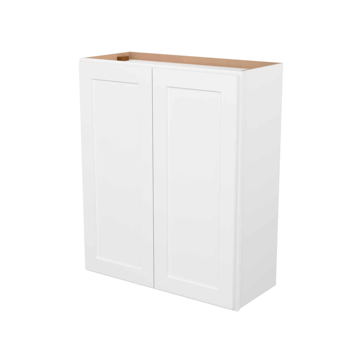 W3036 Shaker White Double Door Wall Cabinet