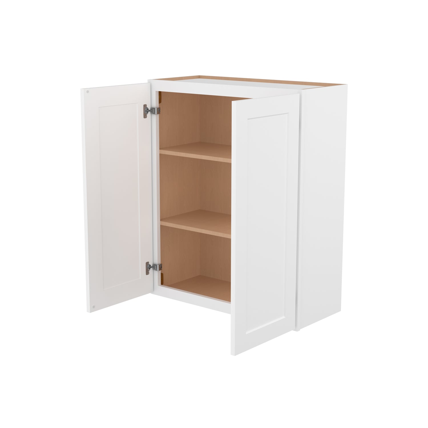 W3036 Shaker White Double Door Wall Cabinet