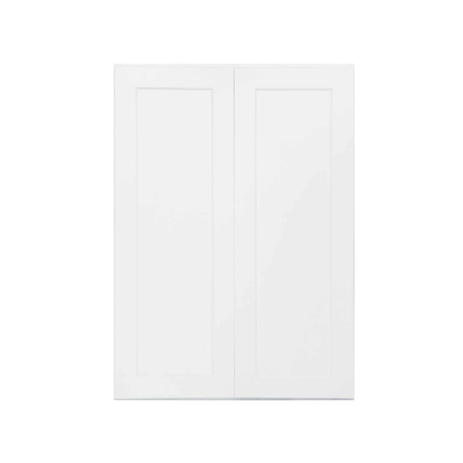 W3042 Shaker White Double Door Wall Cabinet