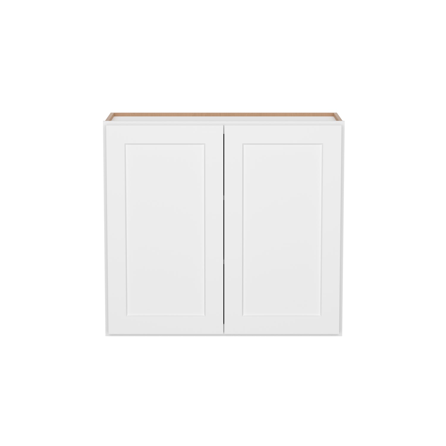 W3330 Shaker White Double Door Wall Cabinet