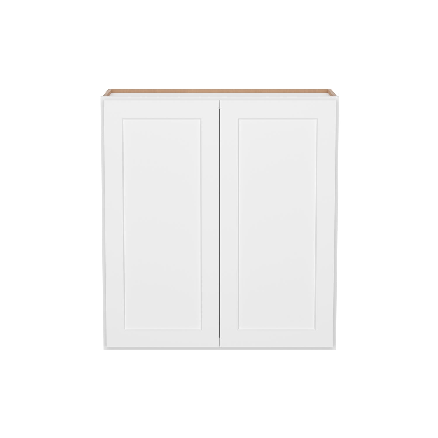 W3336 Shaker White Double Door Wall Cabinet